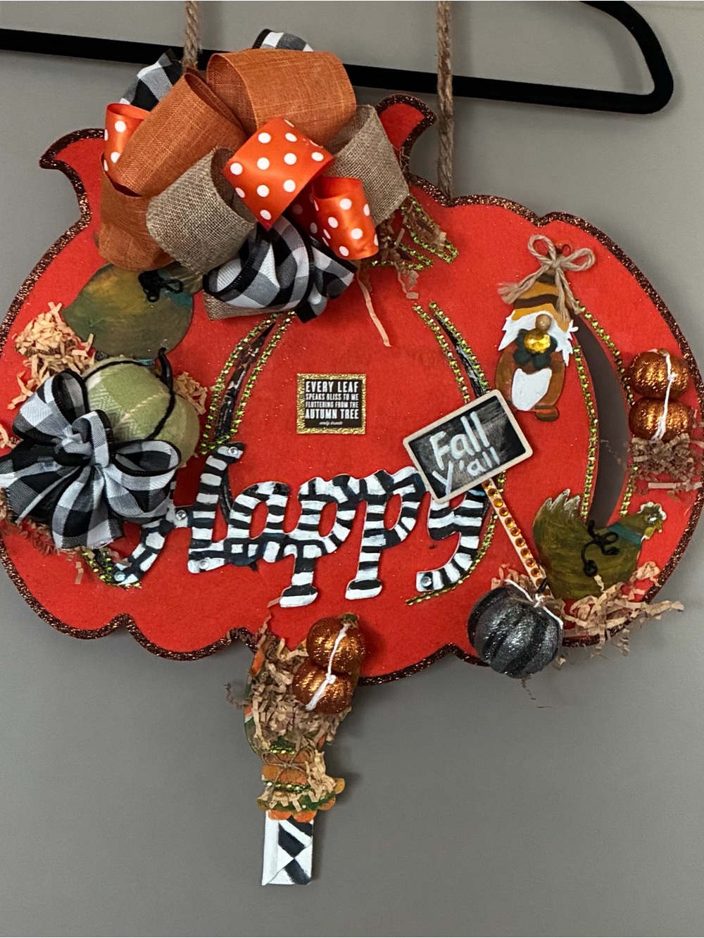 Happy Fall Door or Wall Hanging
